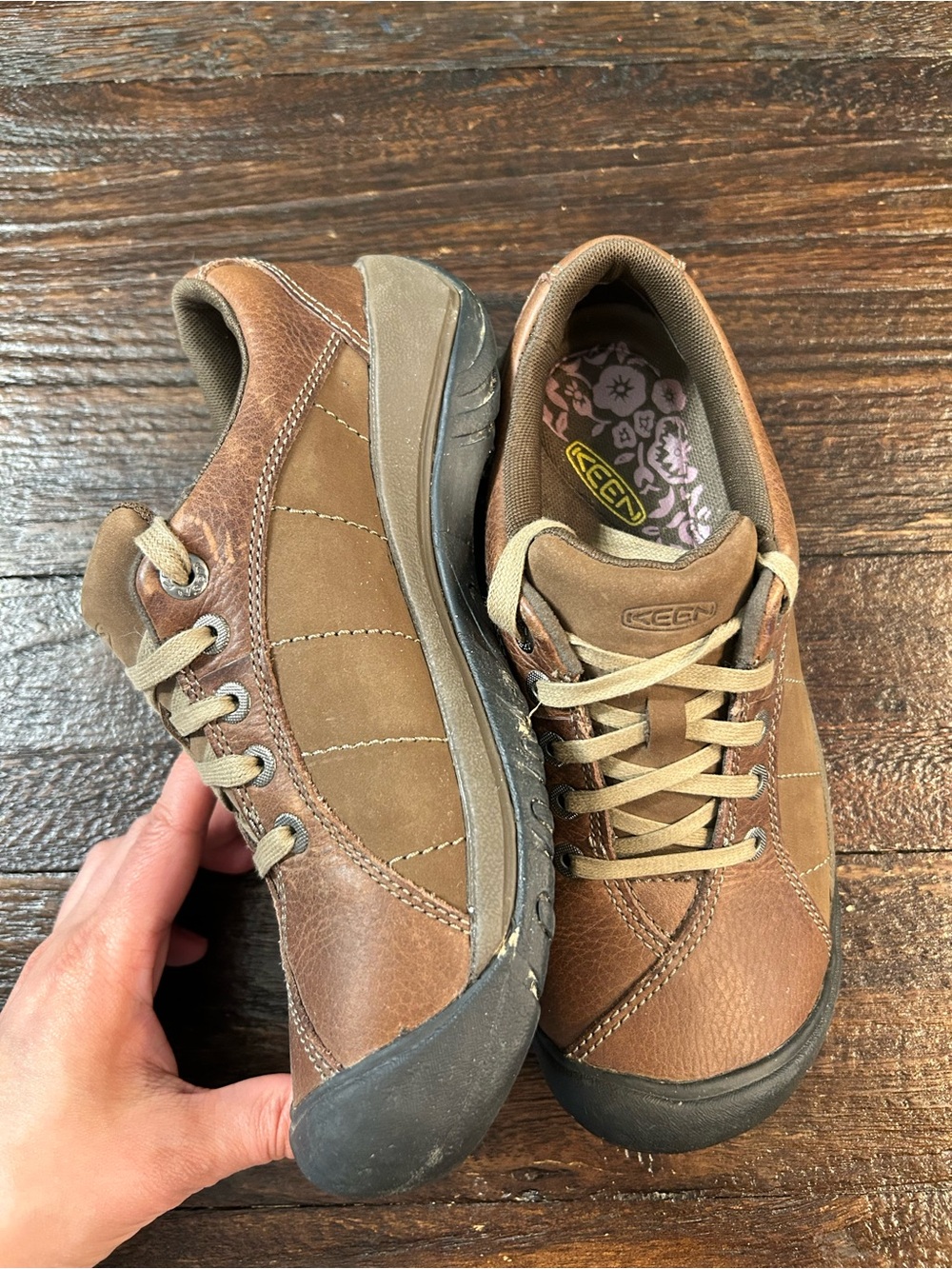 KEEN Women's Presidio Low-Top Lace-Up Sneakers in Brown & Tan - Picture 4 of 8